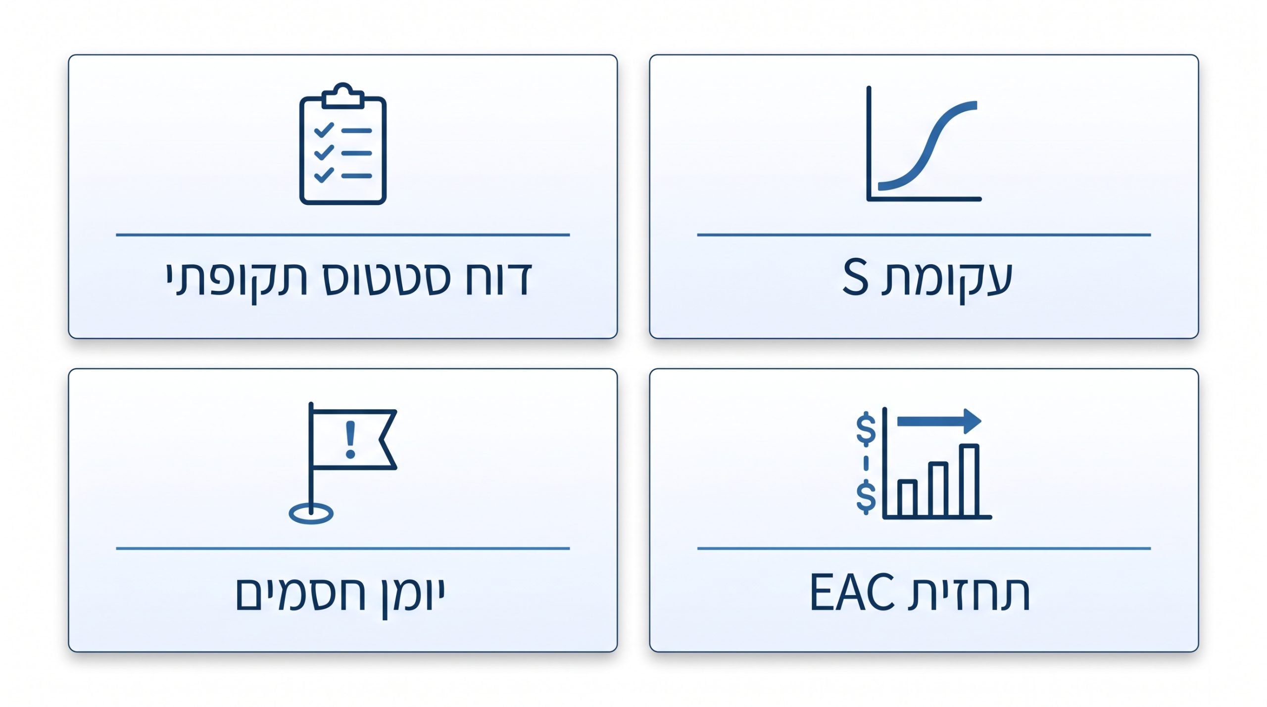 אילו דוחות חובה קיימים בבקרת פרויקט מקצועית
