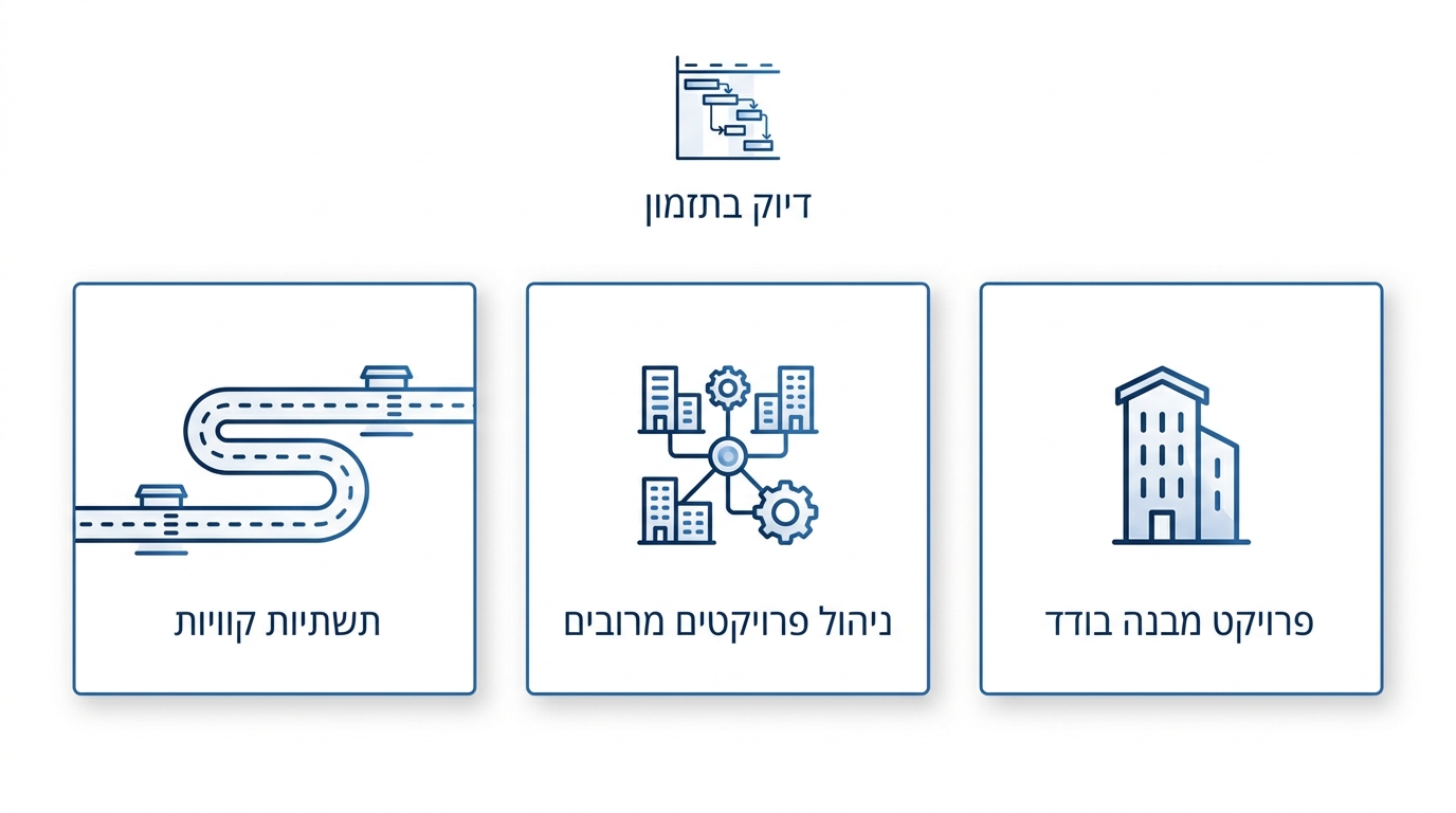 השוואת כלי ניהול לוחות זמנים ייעודיים לבנייה