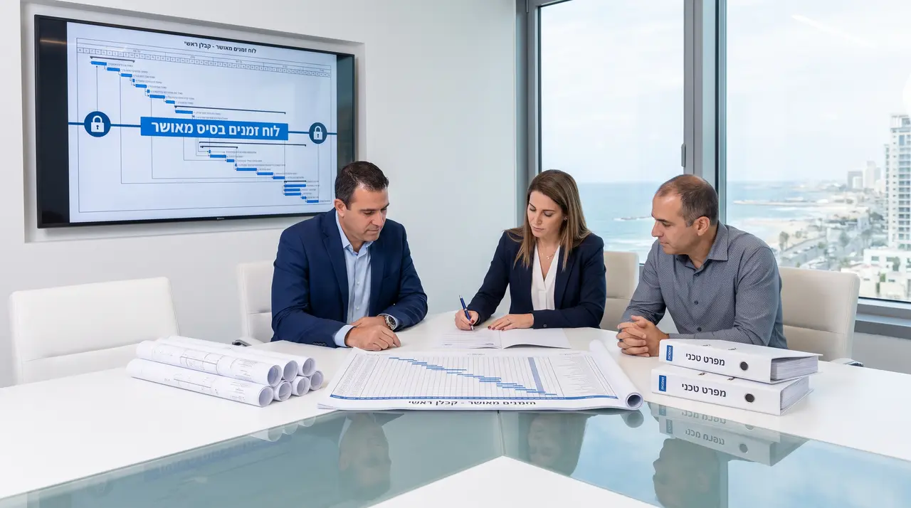 כלים מקצועיים לבניית לוח זמנים לפרויקט תשתיות