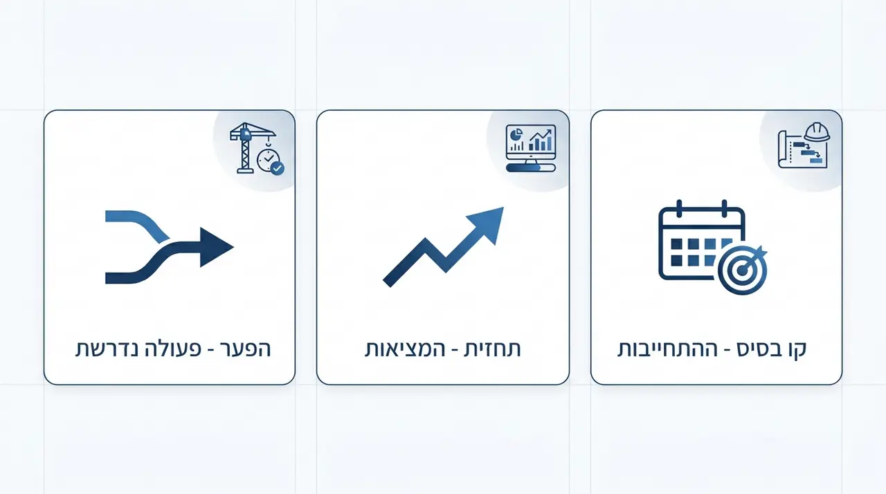 ההבדל בין קו בסיס לתחזית בניהול פרויקטים